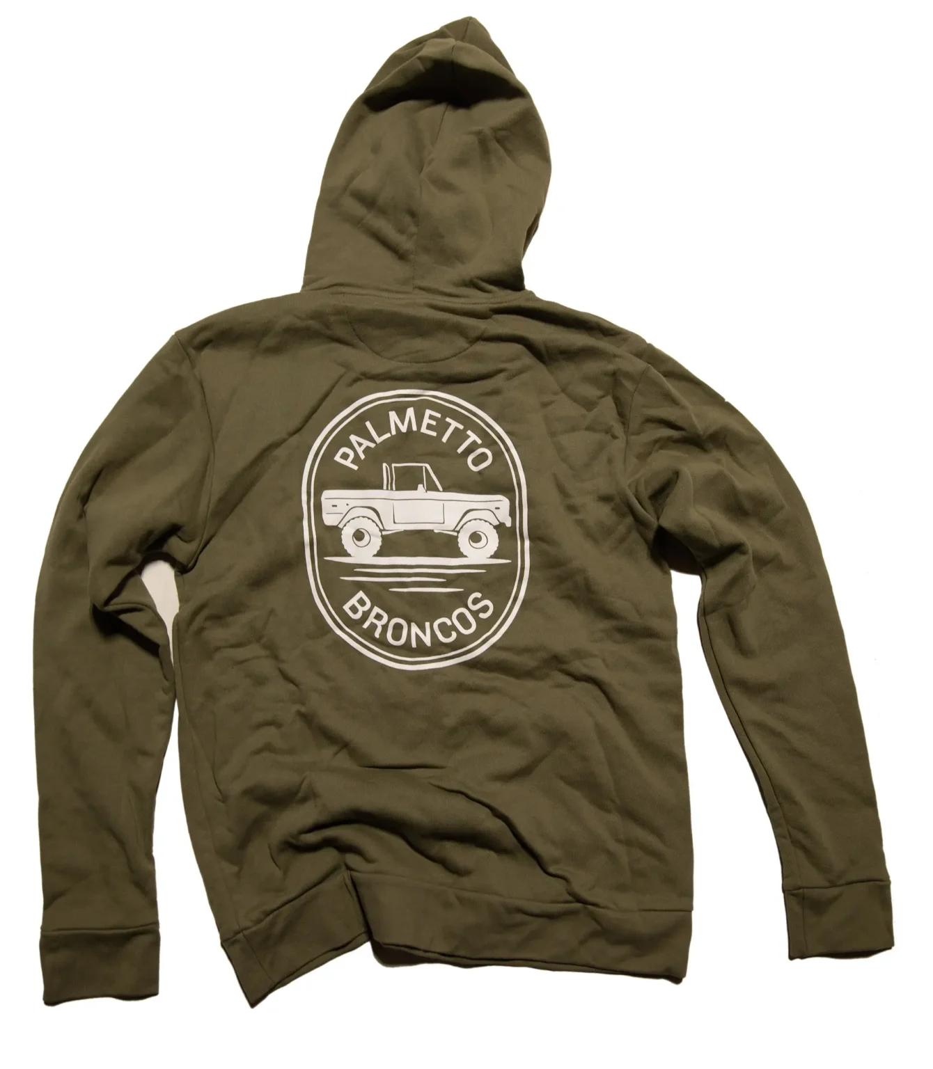 Hoodie Sweatshirt in Olive Green - M