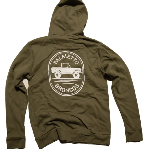 Hoodie Sweatshirt in Olive Green - M