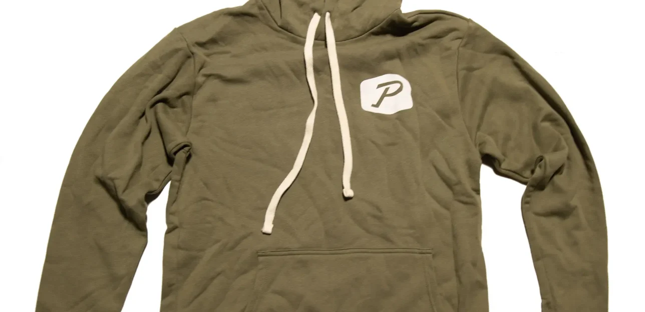 Hoodie Sweatshirt in Olive Green - S