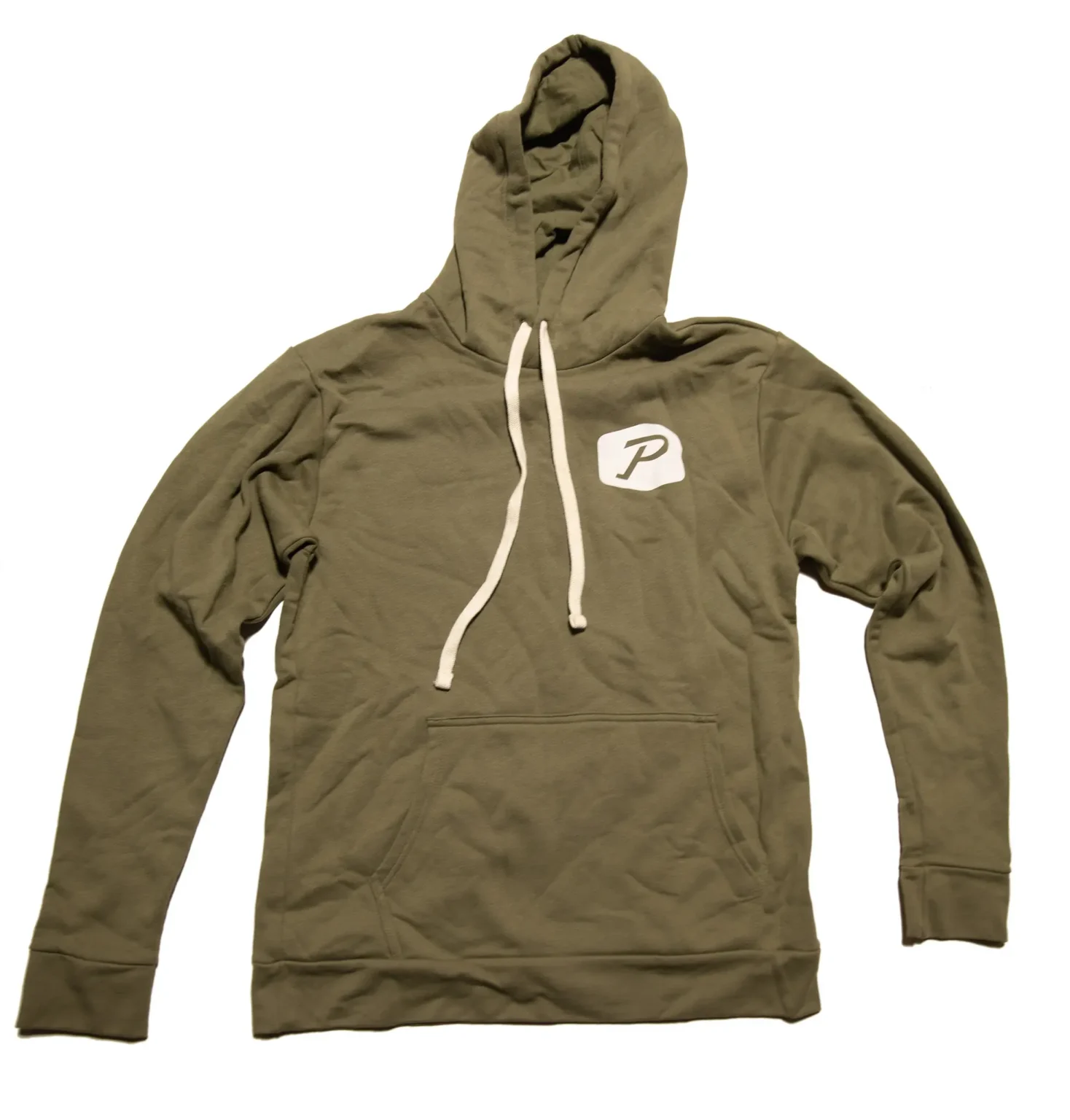 Hoodie Sweatshirt in Olive Green - S