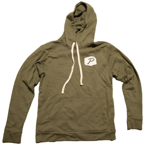 Hoodie Sweatshirt in Olive Green - S