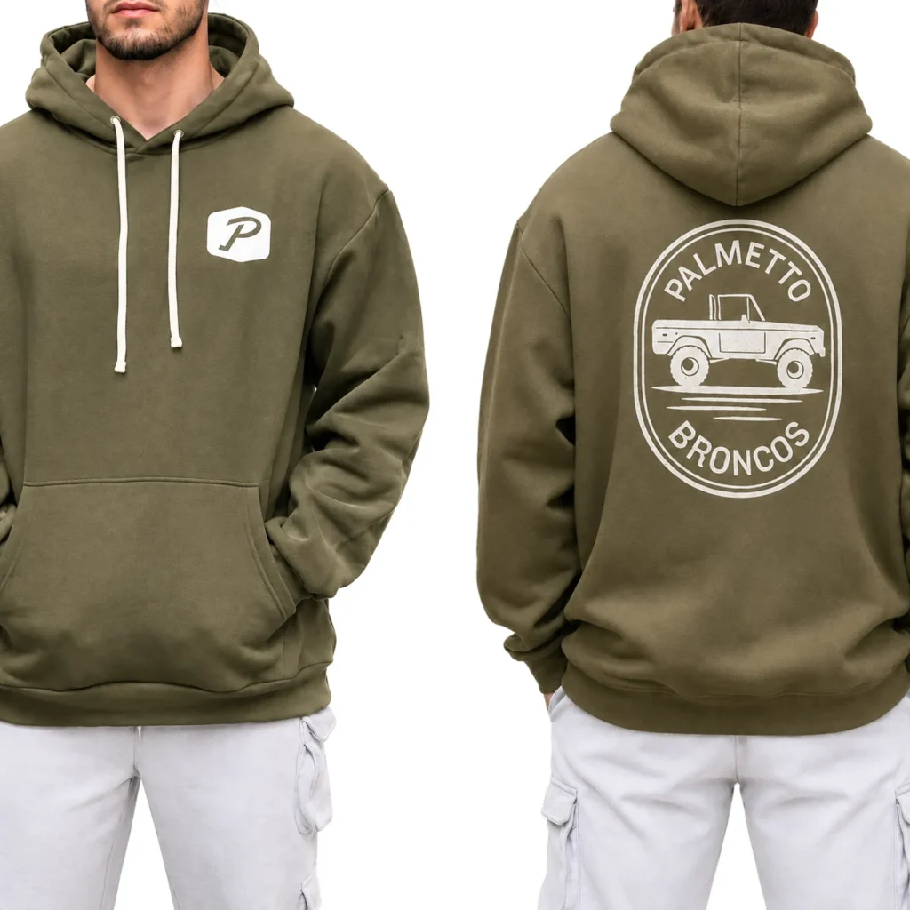 Hoodie Sweatshirt in Olive Green