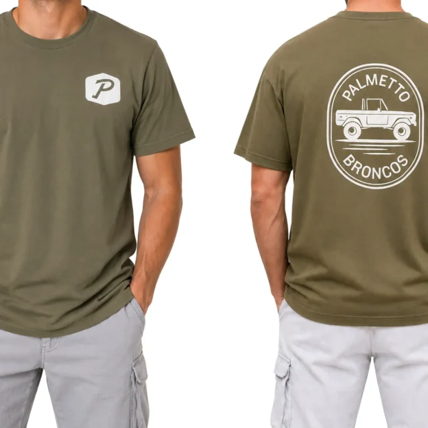 T-shirt In Olive Green Color