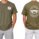 T-shirt In Olive Green Color
