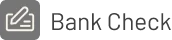 Bank Check payment accepted